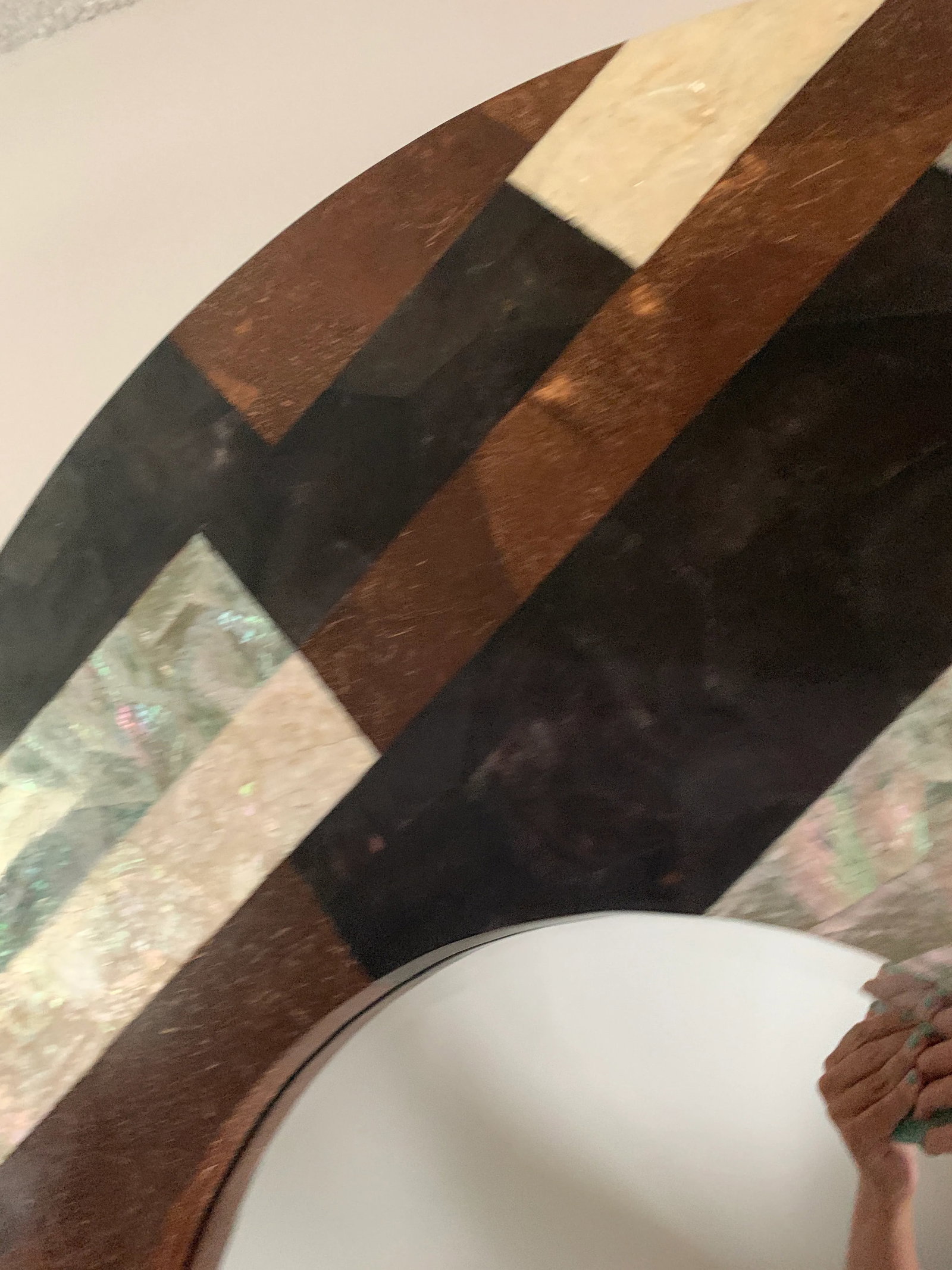 Reduced Modern Stone Round Wall Mirror - Shawna Stoney - 7
