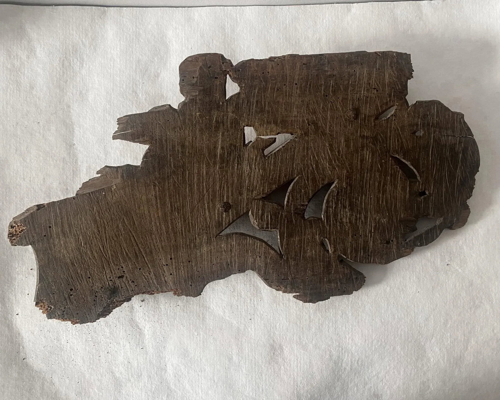 18th Century French Carved Wood Angel and Cherub Architectural Salvage Wall Hanging - 10