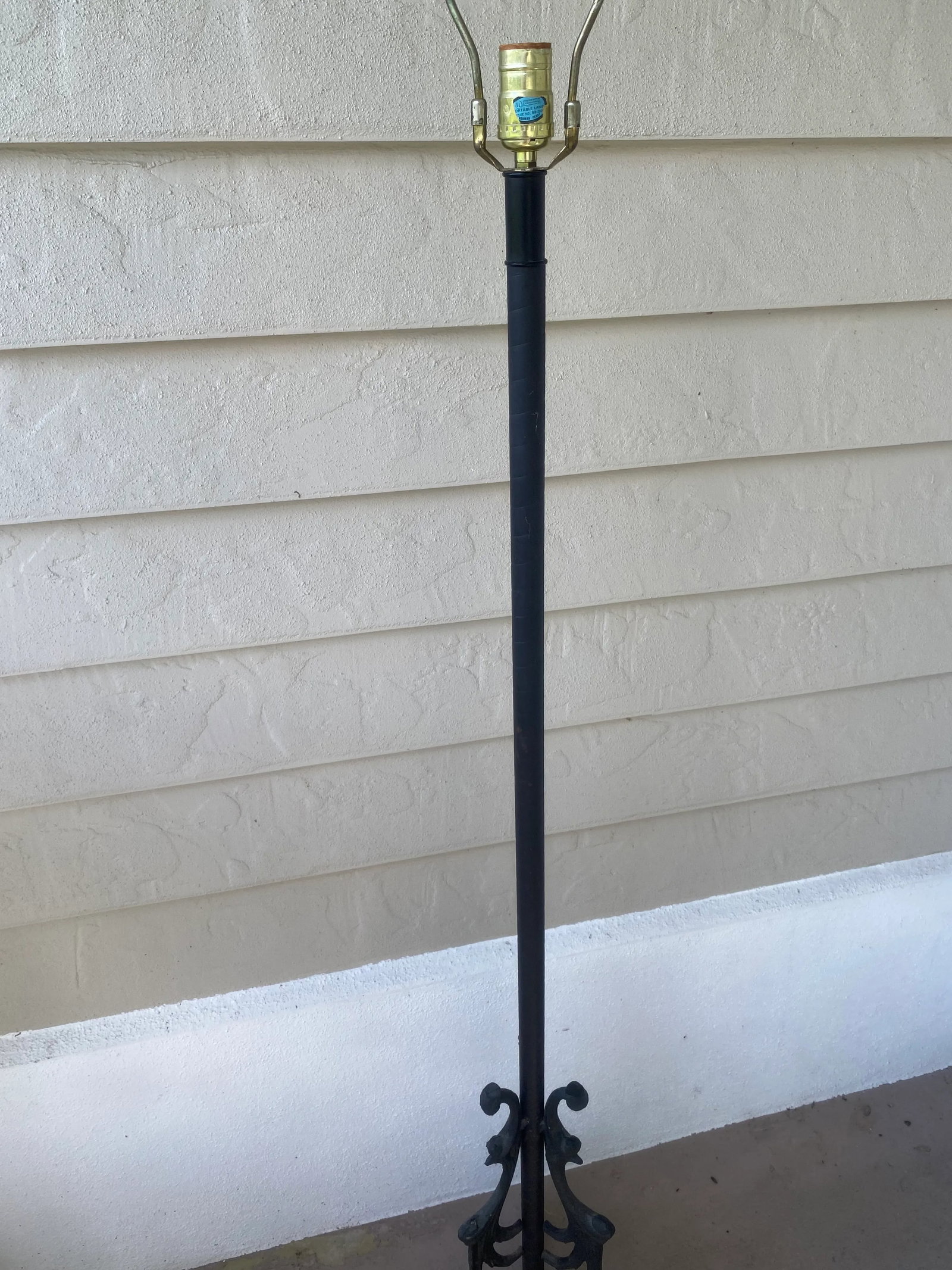 Mid-Century Hollywood Regency Spanish Mediterranean Norman Perry Wrought Iron Floor Lamp - 5