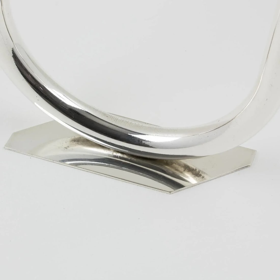 French Silver Plate Modernist Bud Vase - 3