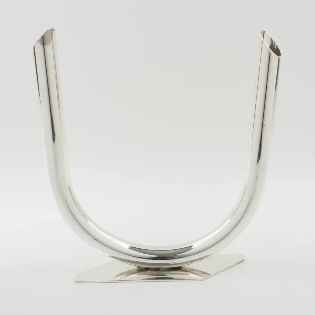 French Silver Plate Modernist Bud Vase - 4