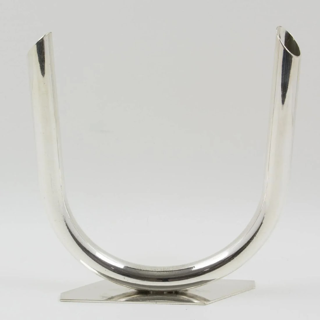 French Silver Plate Modernist Bud Vase - 7
