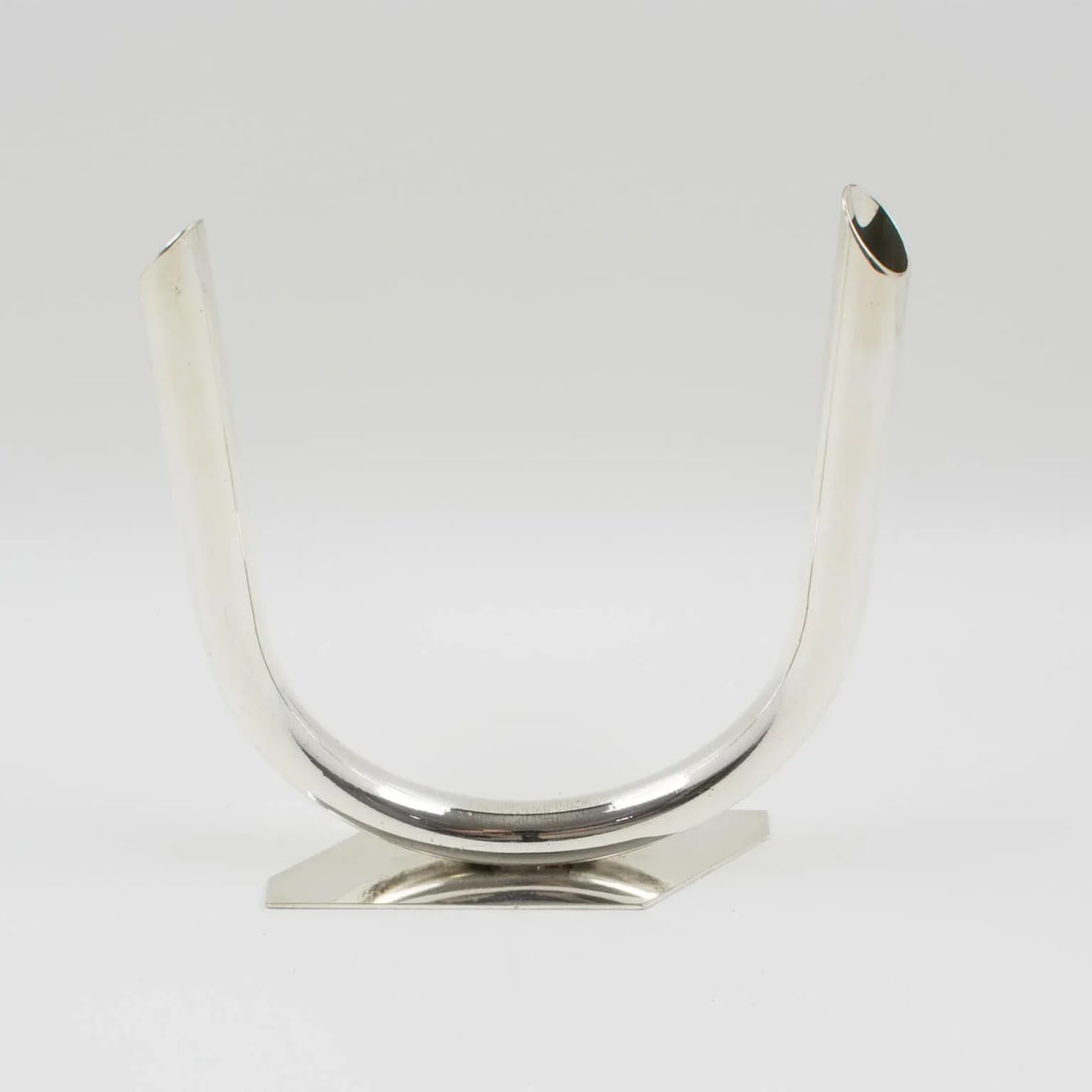 French Silver Plate Modernist Bud Vase - 9