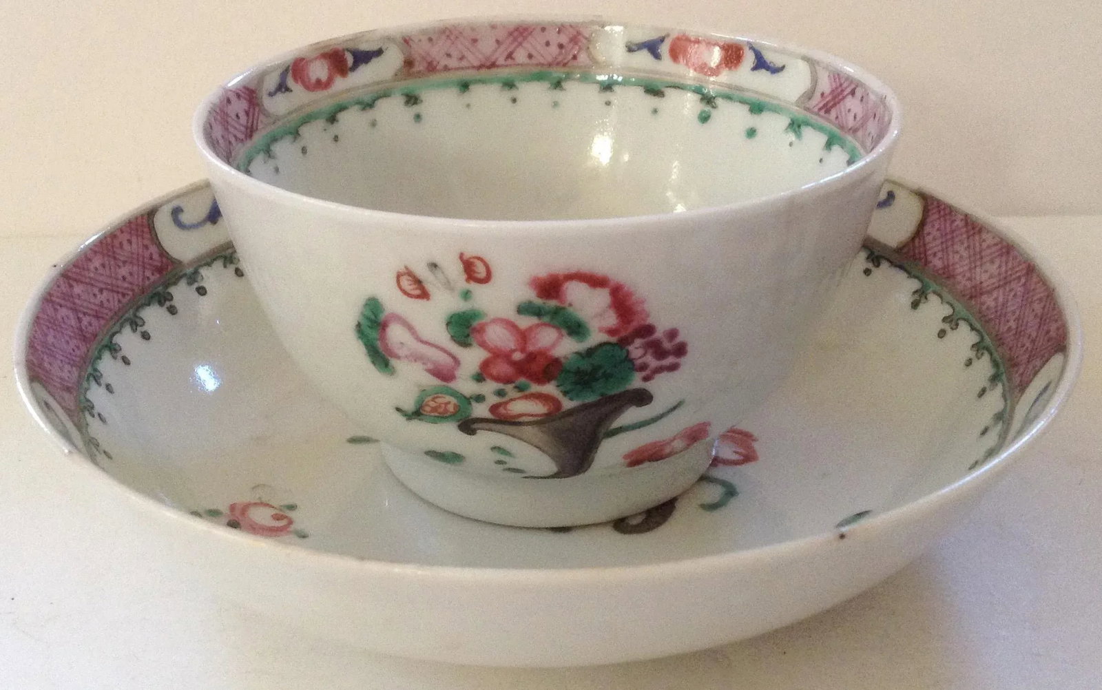 19th Century Chinese Export Tea Cup & Saucer - 2