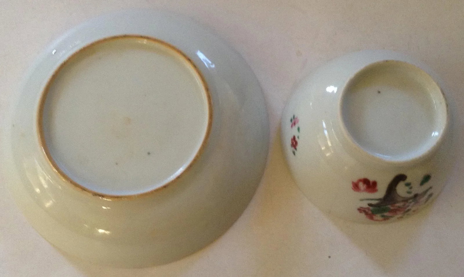 19th Century Chinese Export Tea Cup & Saucer - 4