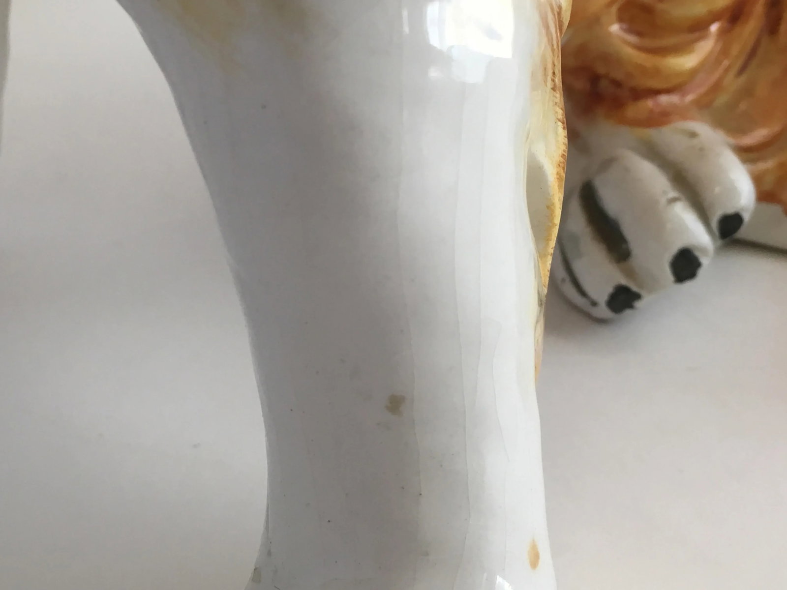 Italian Ceramic Collie Dog Lassie Statue Signed Italy Vintage Hollywood Regency - 6