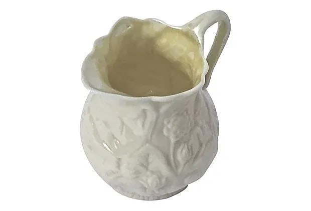 Antique Porcelain Floral Creamer - 3