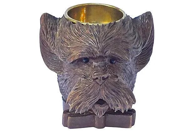 Antique Black Forest Terrier Dish - 2