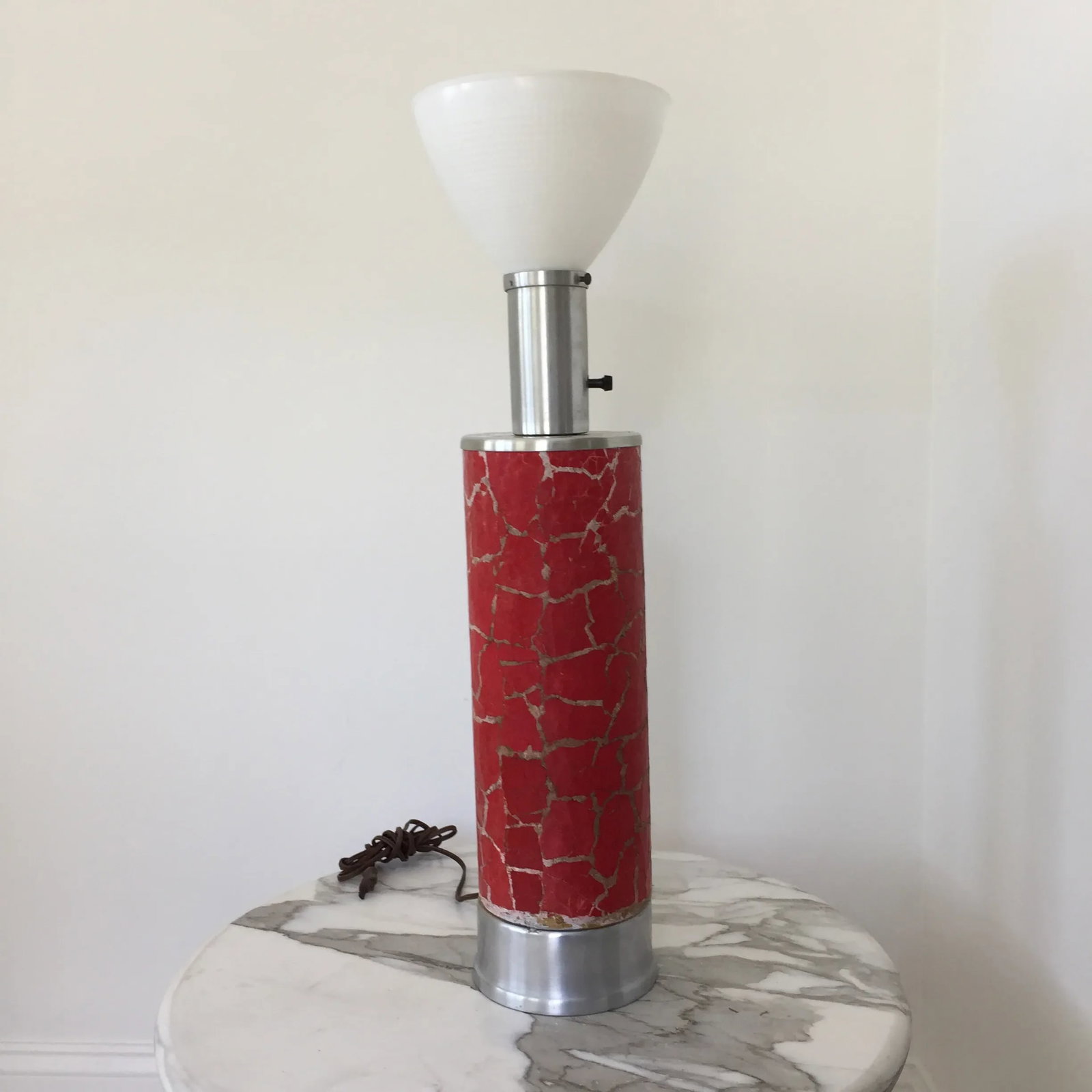 Modern Red Mosaic Tile Table Lamp - 8