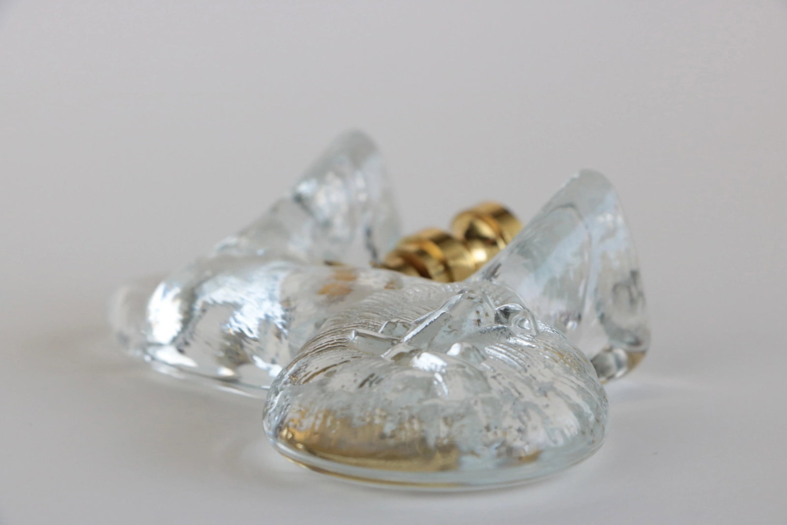 Kosta Boda Bertil Vallien Glass Lion Lamp Finial - 3