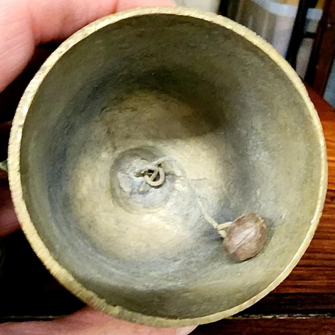 Vintage Indian Solid Bronze Engraved Door Chimes - Set of 5 - 3