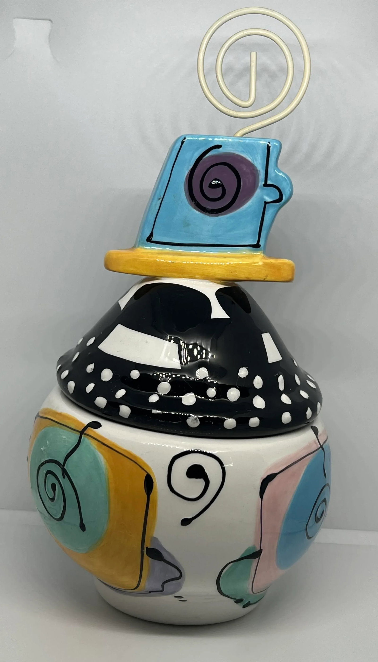 Vintage Handcrafted With Love, Joanne Created by Joanne Delomba for Lotus Ceramic Sugar Jar - 11