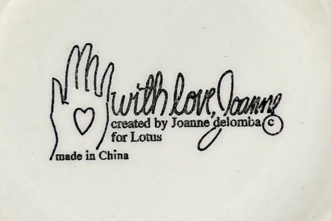 Vintage Handcrafted With Love, Joanne Created by Joanne Delomba for Lotus Ceramic Sugar Jar - 7