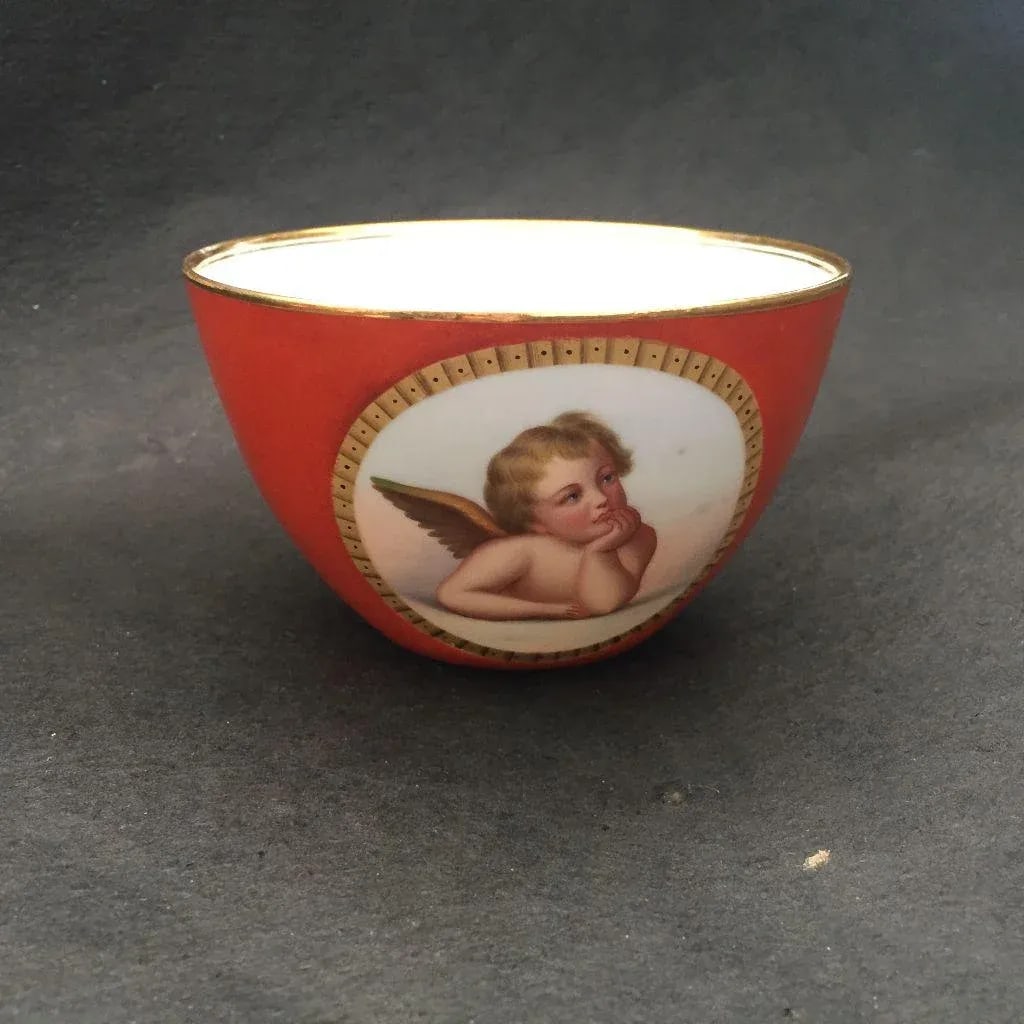 French Style Cherub Large Tea Cup / Decorative Bowl - 2