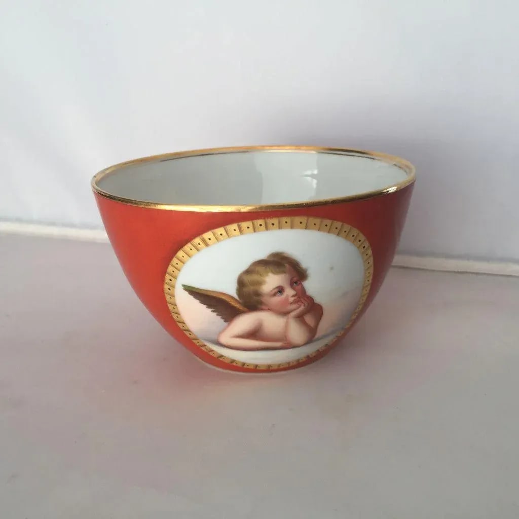 French Style Cherub Large Tea Cup / Decorative Bowl - 5
