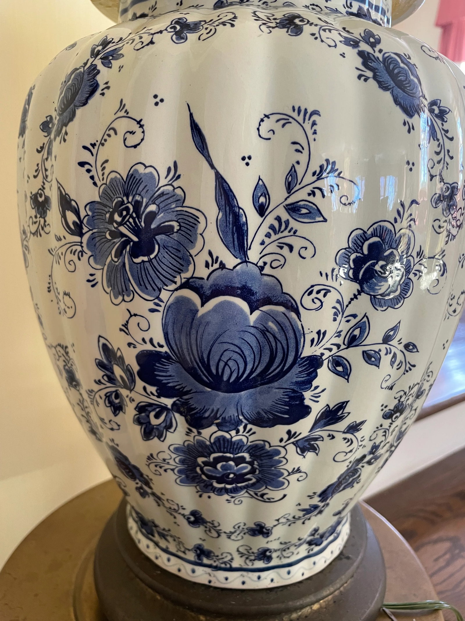 Large Delft Ginger Jar Lamp - 8