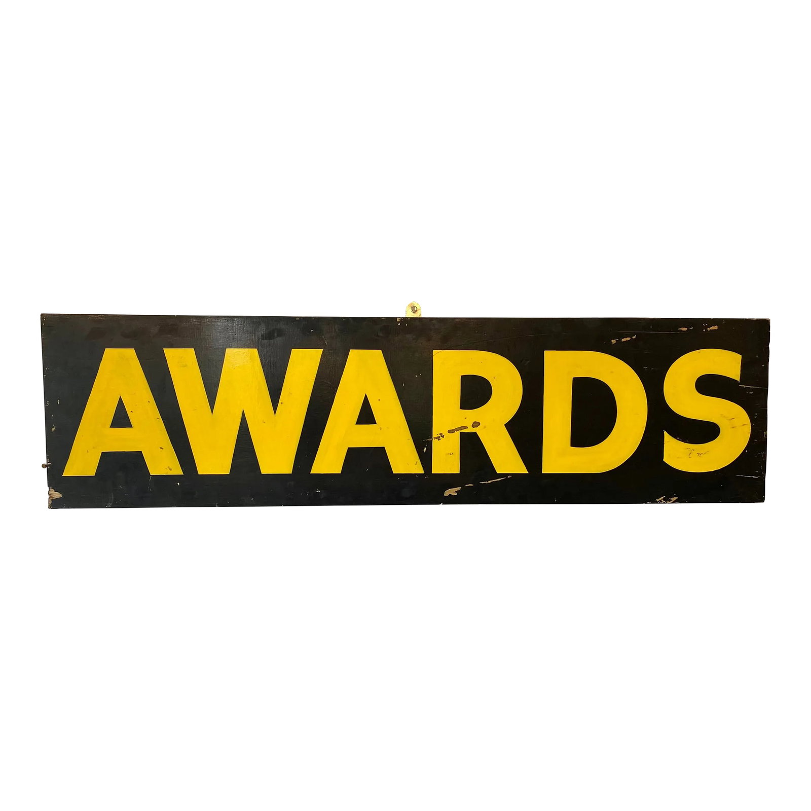 Vintage Hand Painted Wooden Awards Area Sign From a Horse Show in England - Circa 1970's: Vintage Hand Painted Wooden Awards Area Sign From A Horse Show In England - Circa 1970's Sign measures 45 1/2" W x 12" T x 2" D Condition: Alterations: Original Condition Unaltered Imperfections: Some