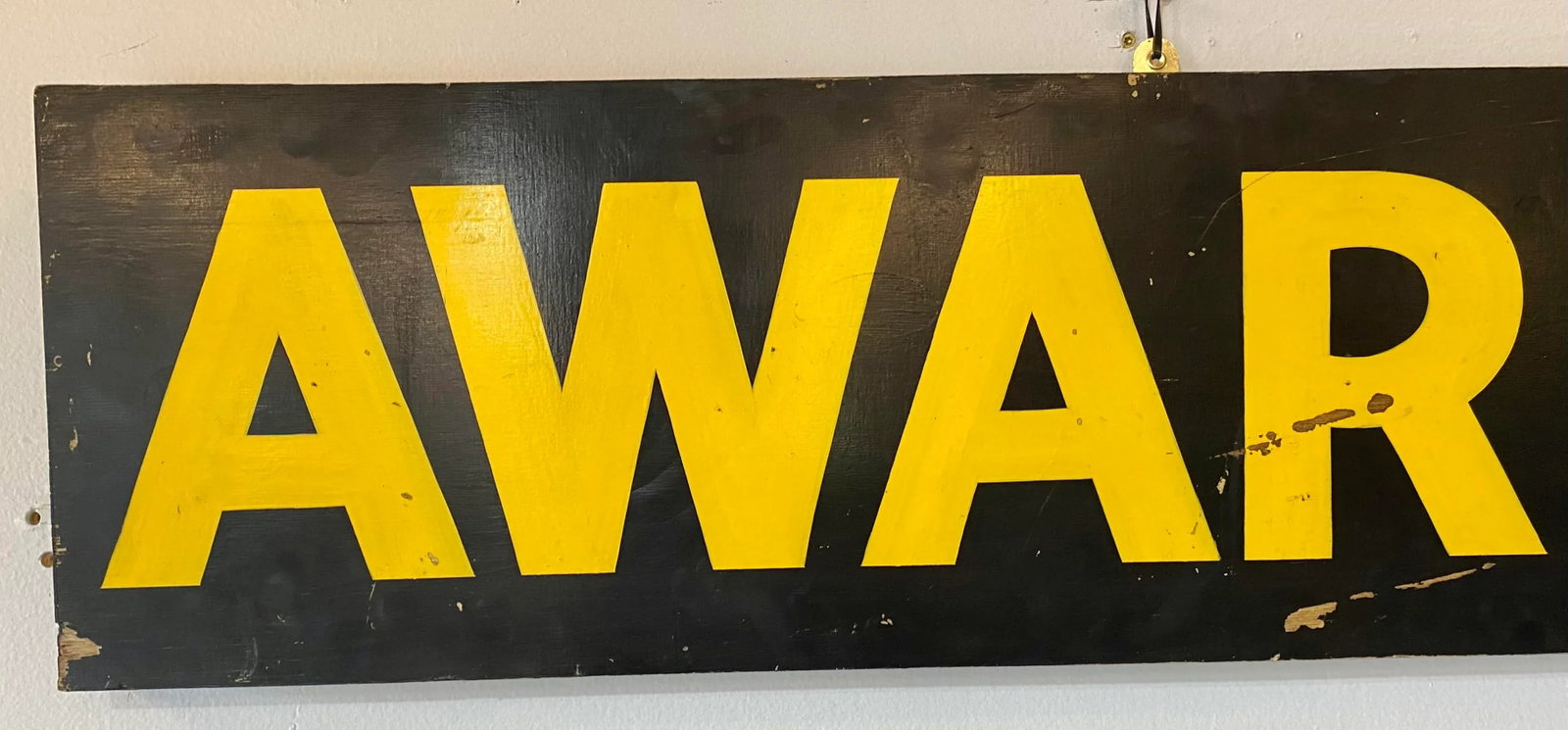 Vintage Hand Painted Wooden Awards Area Sign From a Horse Show in England - Circa 1970's - 2