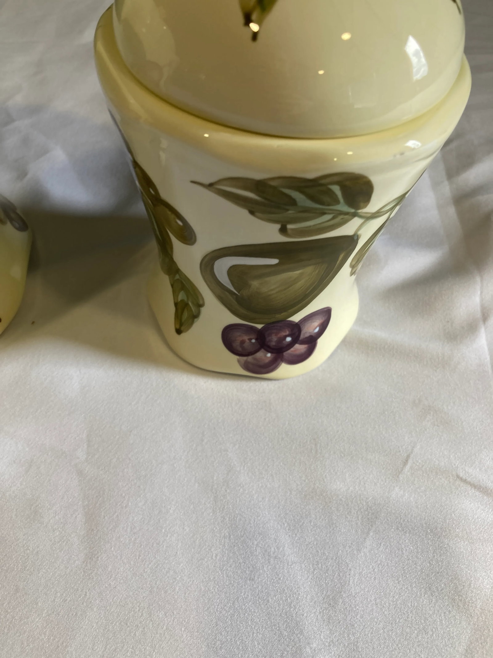 1960s Vintage French Country Fruit Canisters, Set of 2 - 8