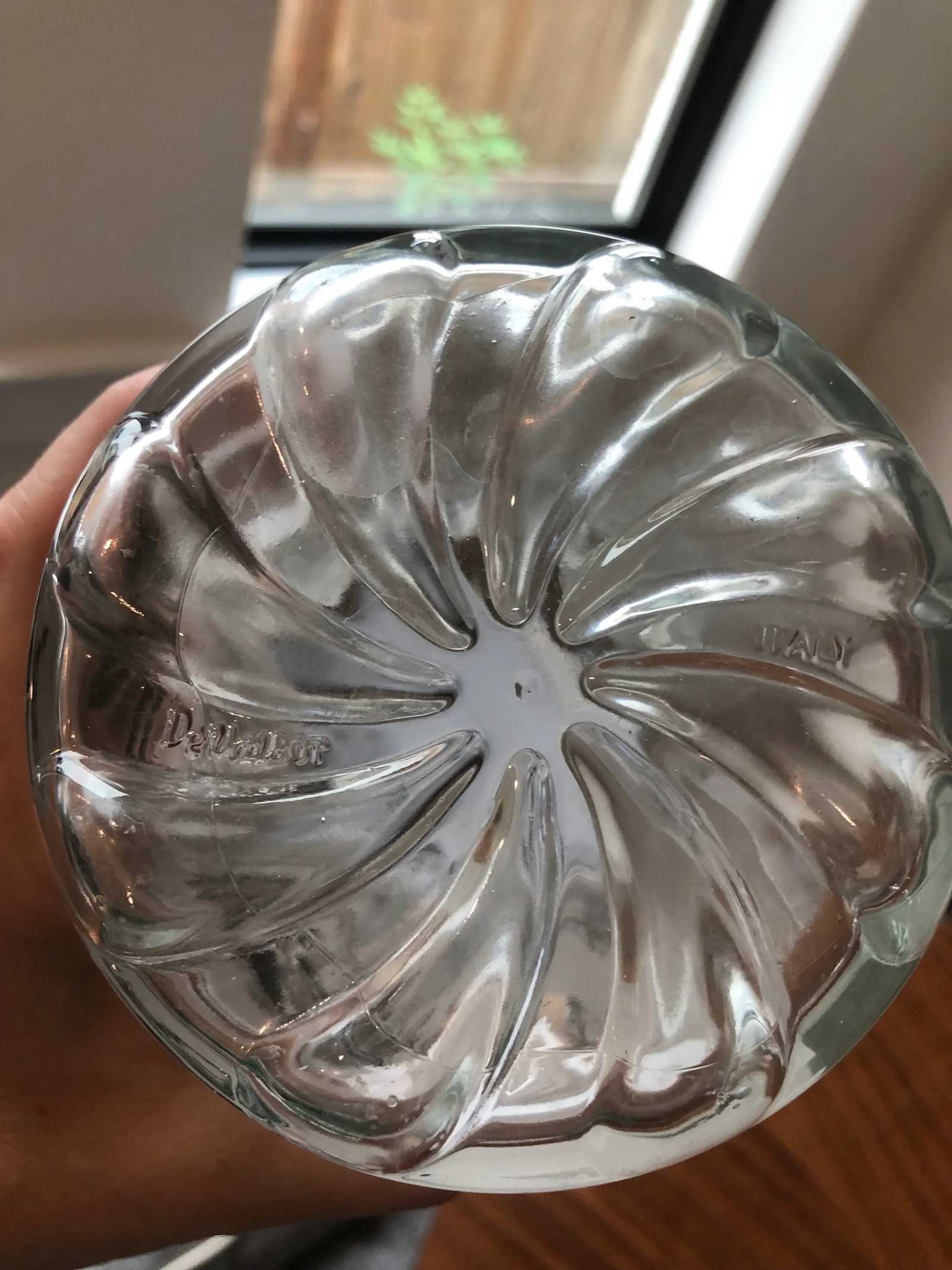 Mid-Century Modern Italian Cocktail Set in Frosted Windrose Pattern-6 Piece Set - 8