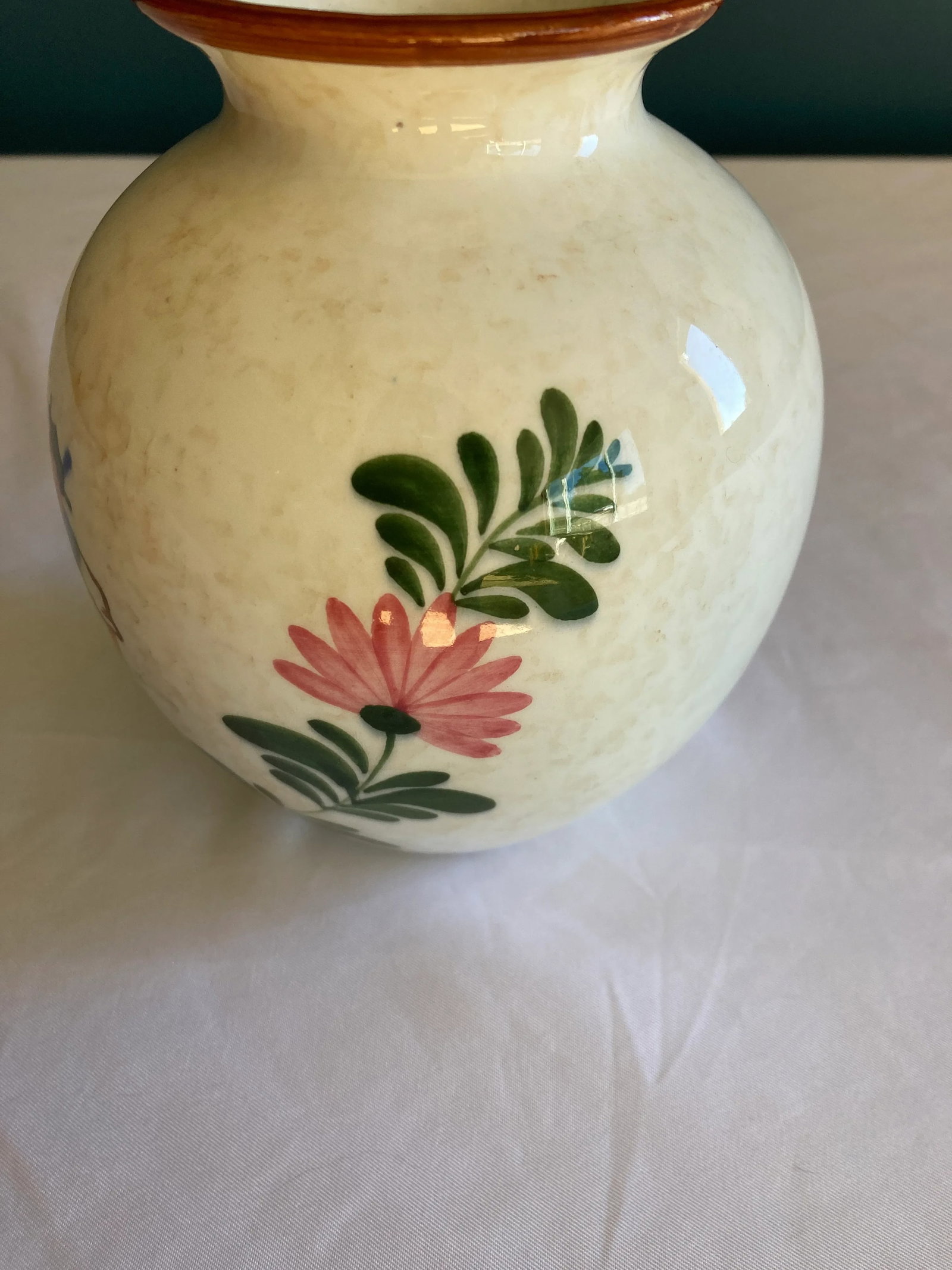 1940's Hand Painted Peasant Vase - 3