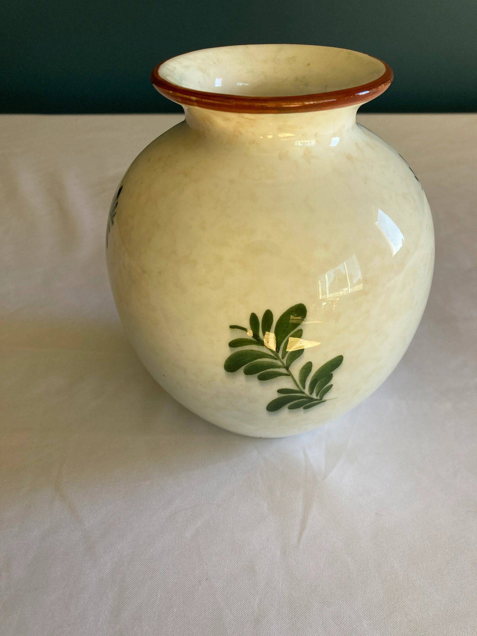1940's Hand Painted Peasant Vase - 4