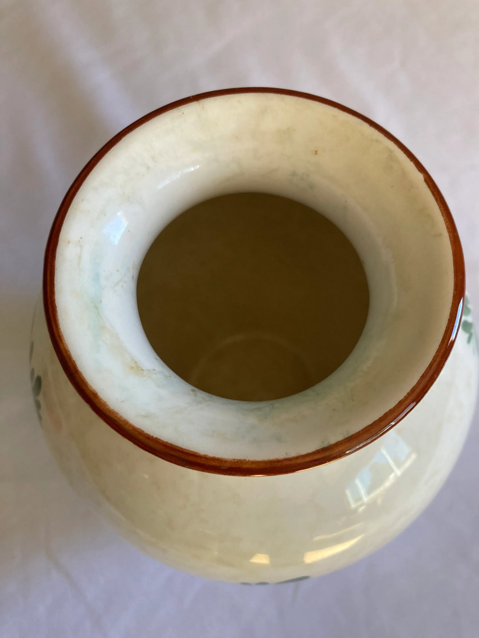 1940's Hand Painted Peasant Vase - 6