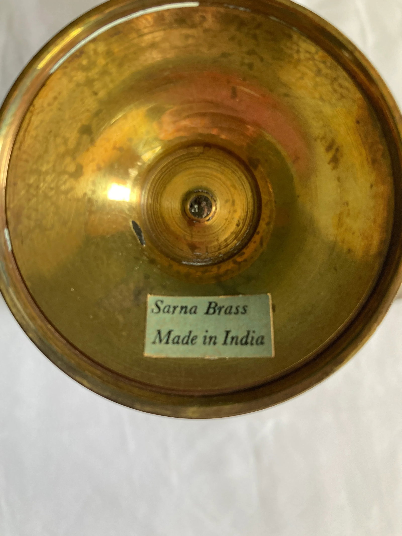 Vintage Sarna Brass Goblets- Set of 2 - 7