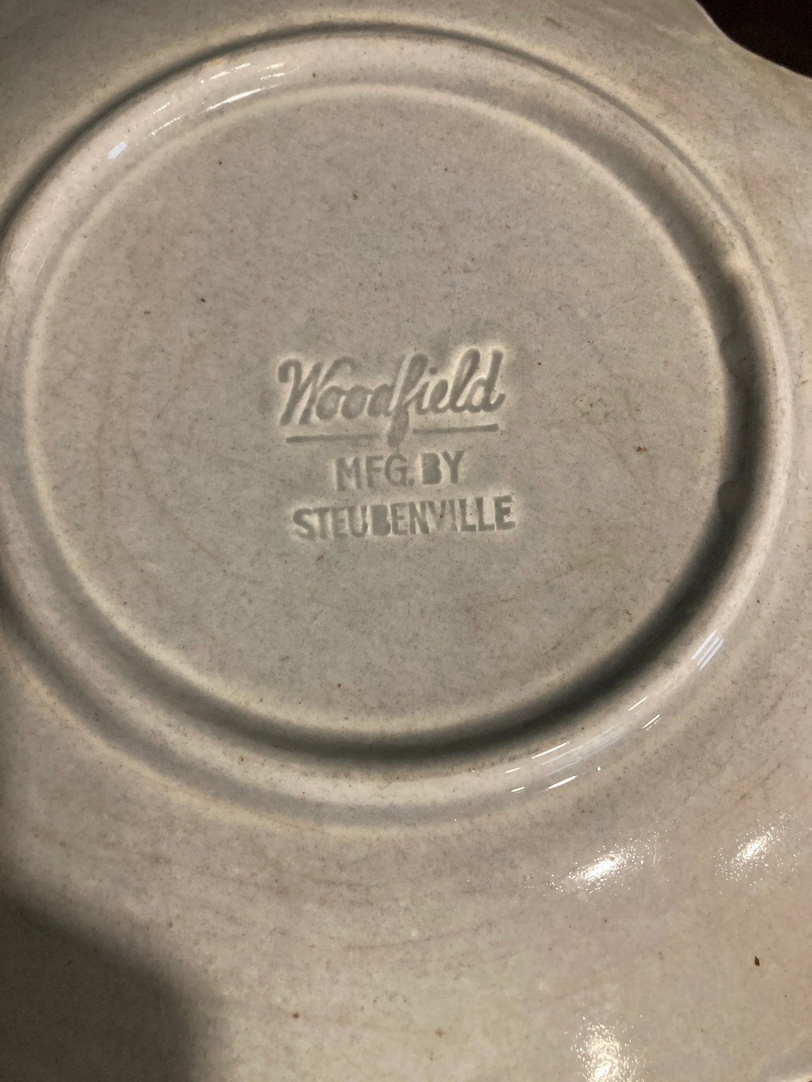 1940's Steubenville Woodfield Majolica Leaf Plates- Set of 6 - 8