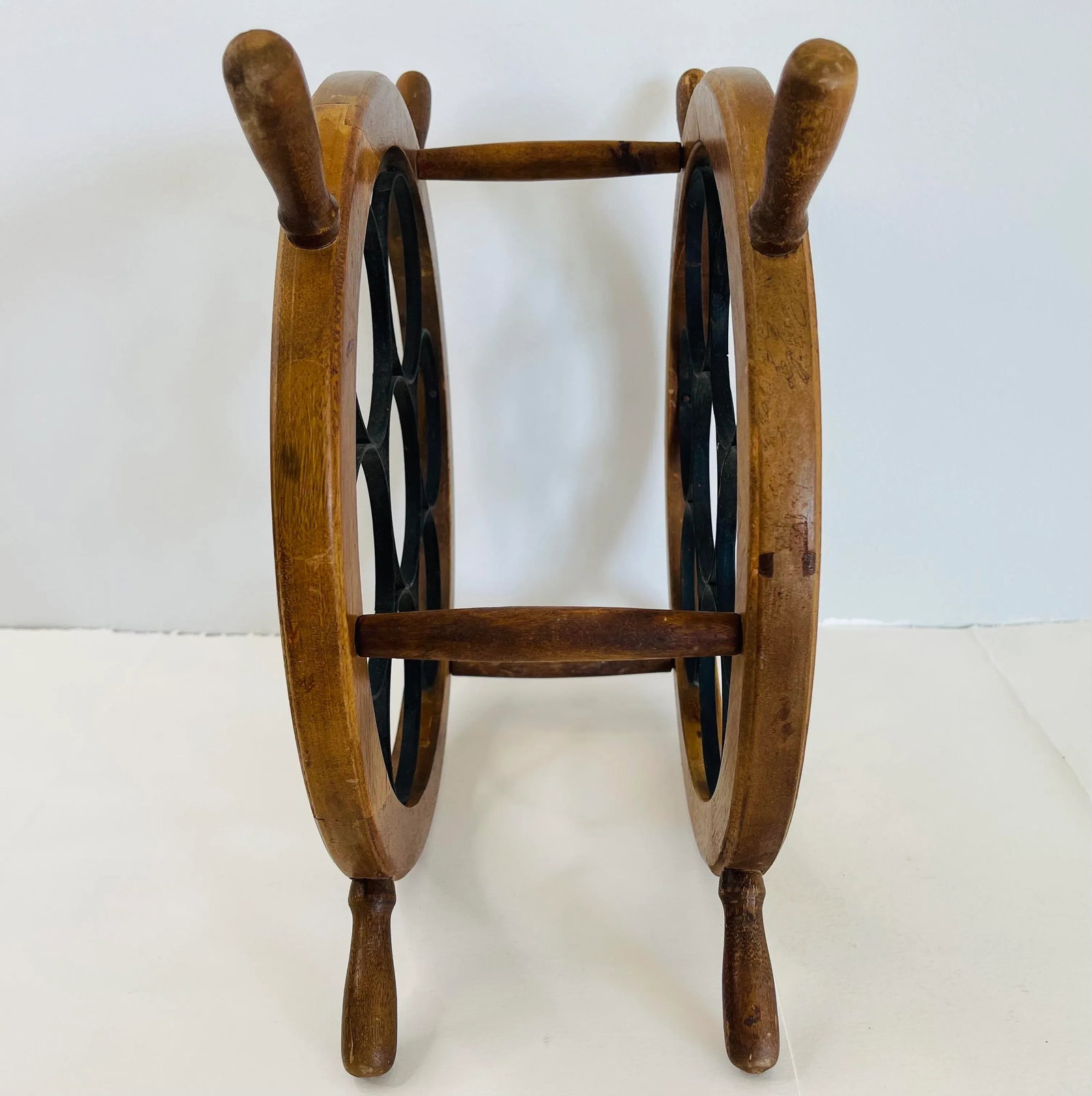 Vintage 1970s Nautical Style Wine Rack - 7