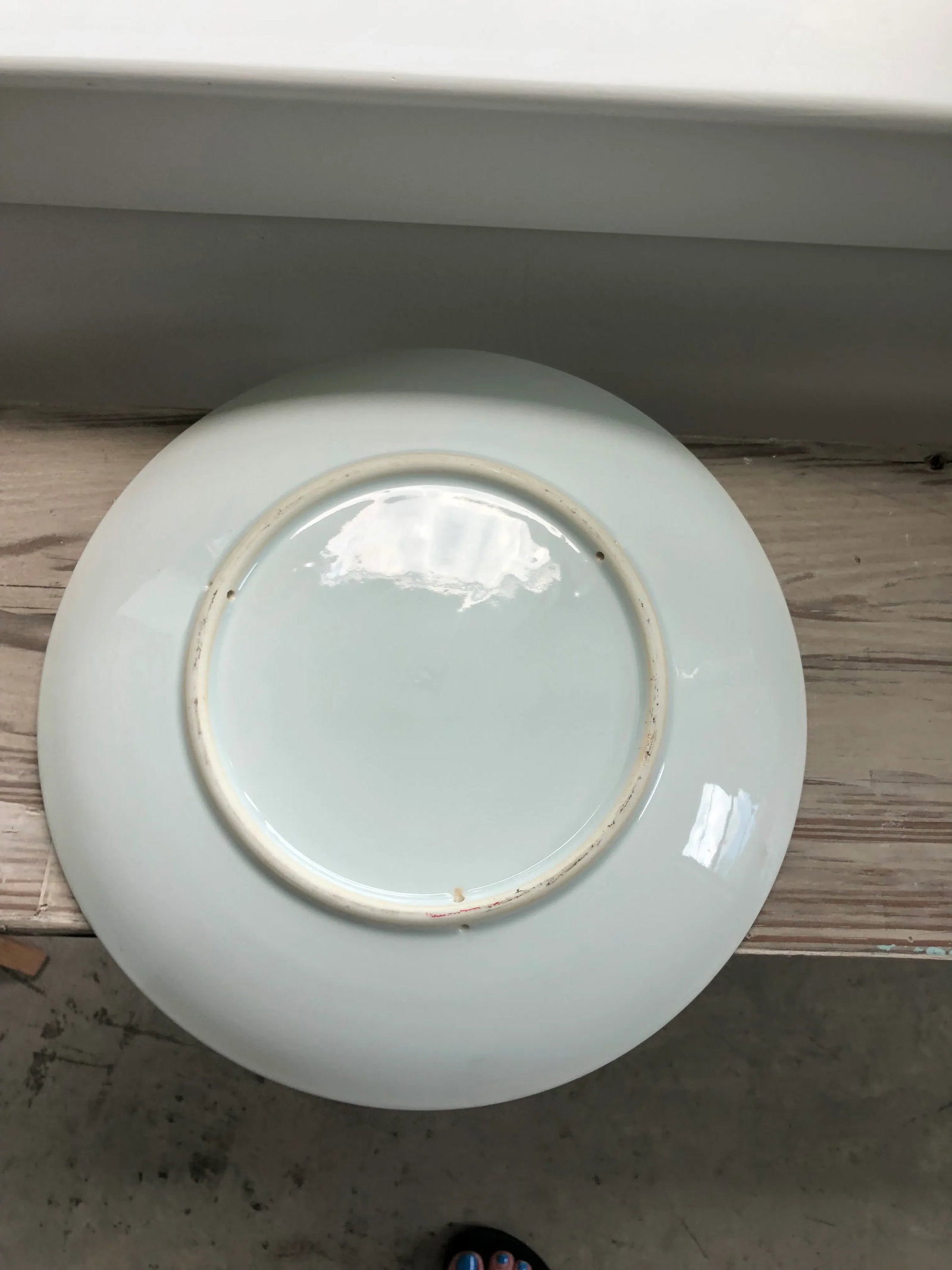 Vintage Mid-Century Large Imari Style Porcelain Centerpiece Platter With Hand-Painted Peacocks, Cher - 5