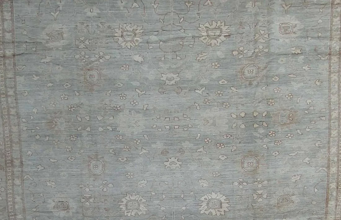 Hand Knotted Oushak Rug - 15'2" X 22'6" - 3