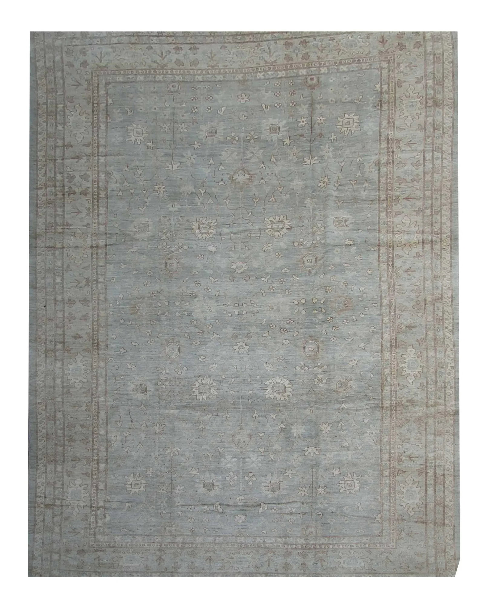 Hand Knotted Oushak Rug - 15'2" X 22'6" - 4