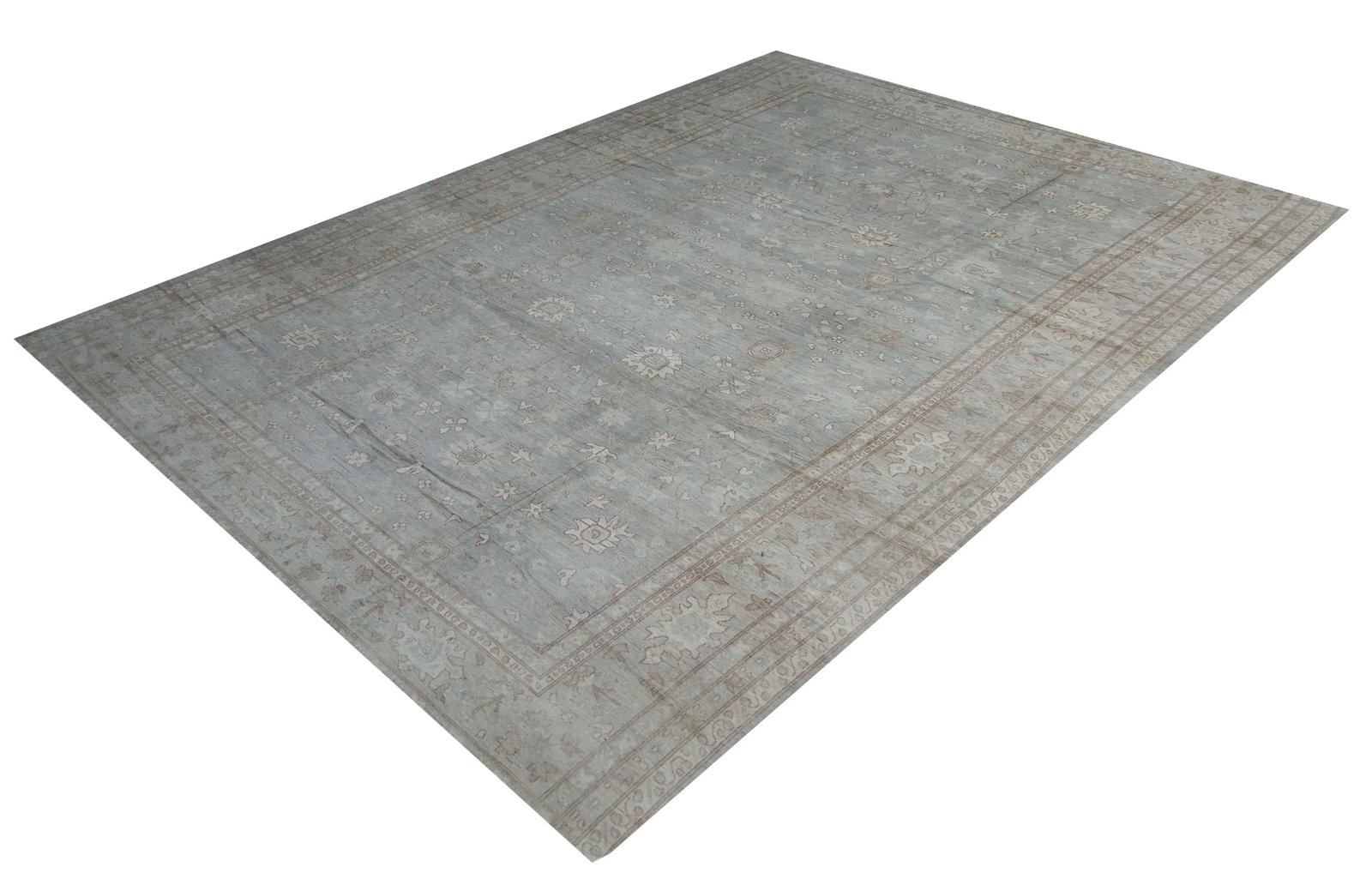 Hand Knotted Oushak Rug - 15'2" X 22'6" - 5
