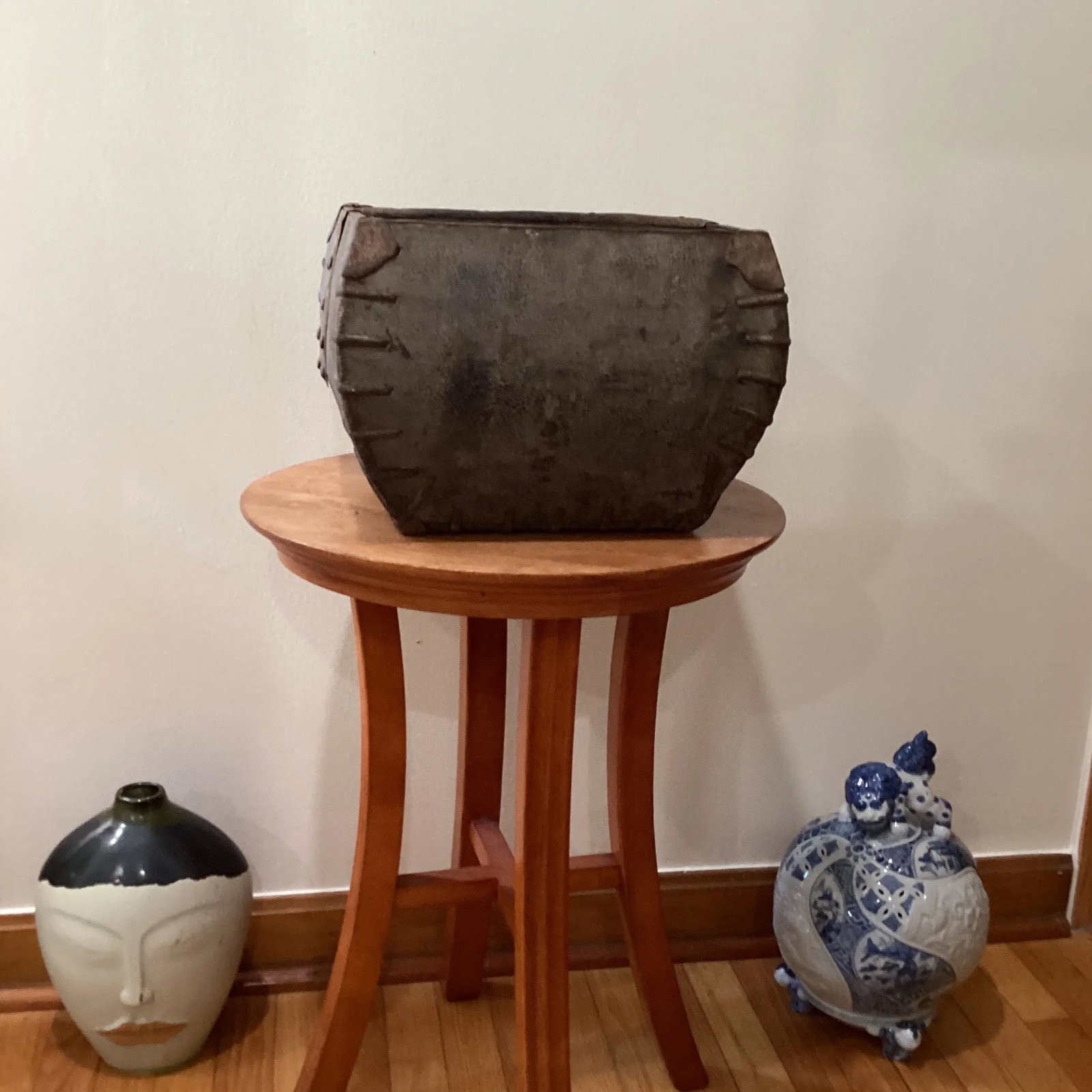 1900 Antique Provincial Chinese Rice Measure - 9