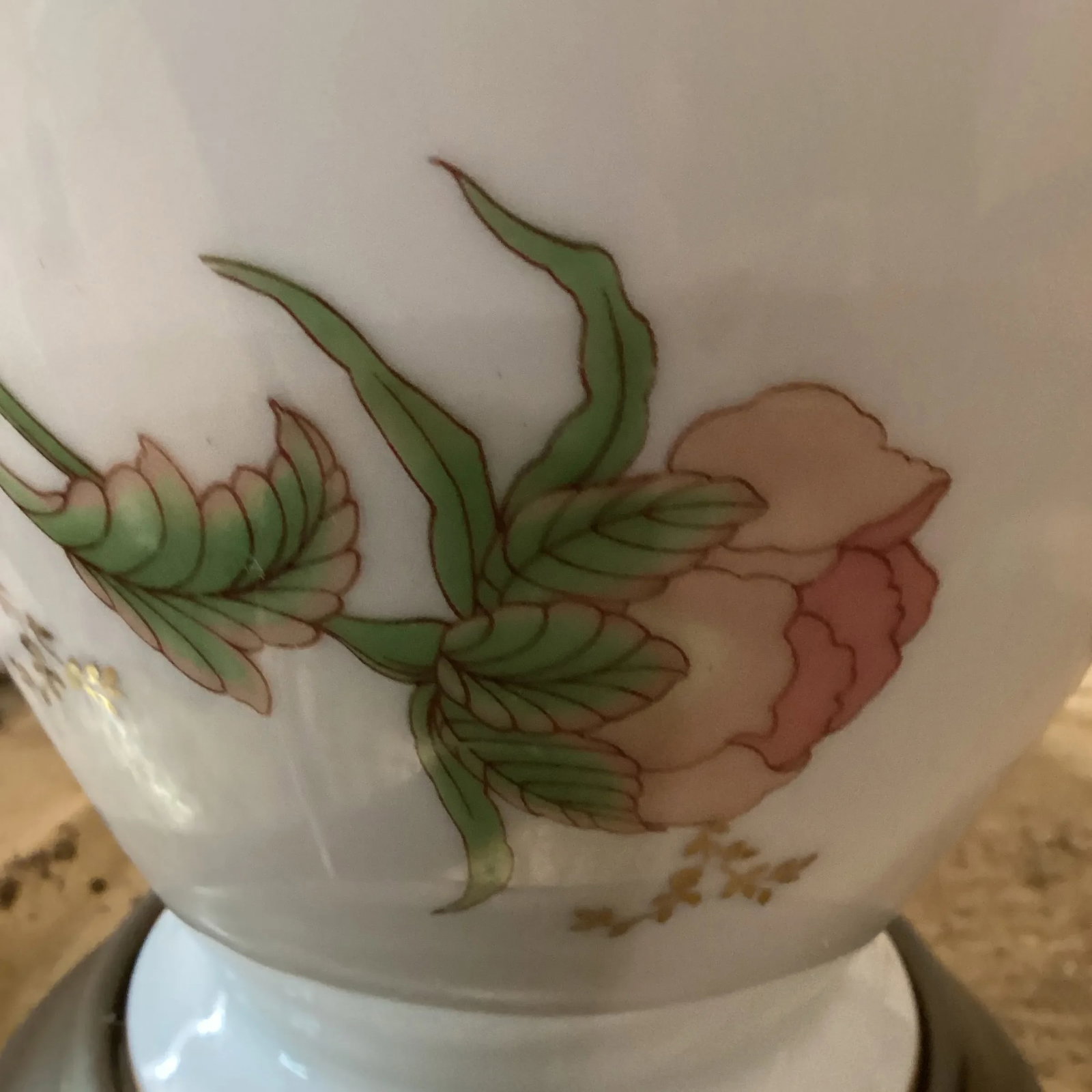 Mid 20th Century Rosenthal Kunstabteilung Selb Germany Handmade Porcelain Table Lamp With Brass Base - 10