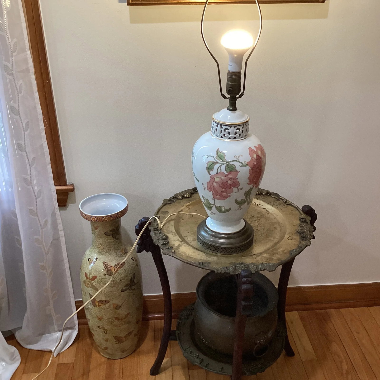 Mid 20th Century Rosenthal Kunstabteilung Selb Germany Handmade Porcelain Table Lamp With Brass Base - 12