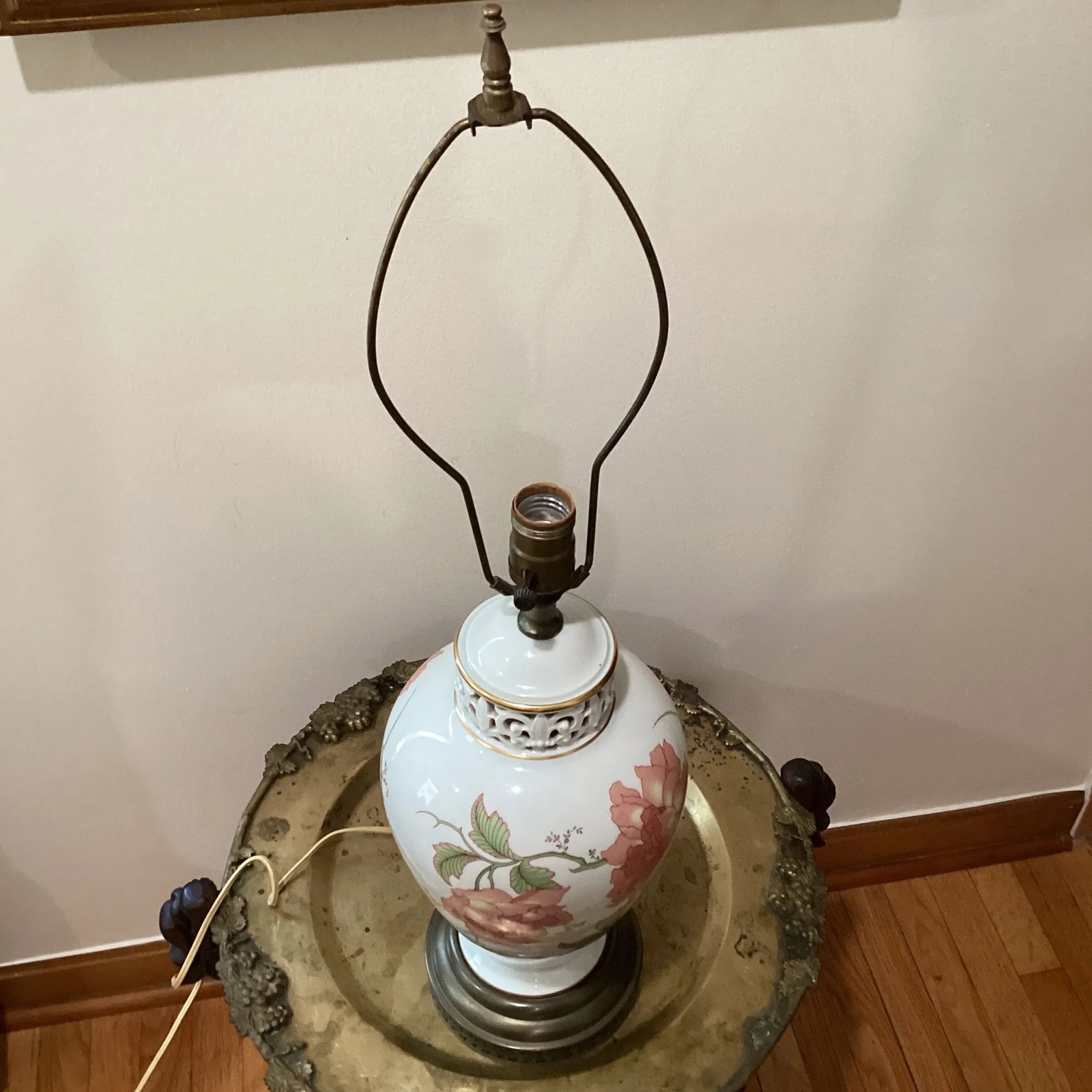 Mid 20th Century Rosenthal Kunstabteilung Selb Germany Handmade Porcelain Table Lamp With Brass Base - 13