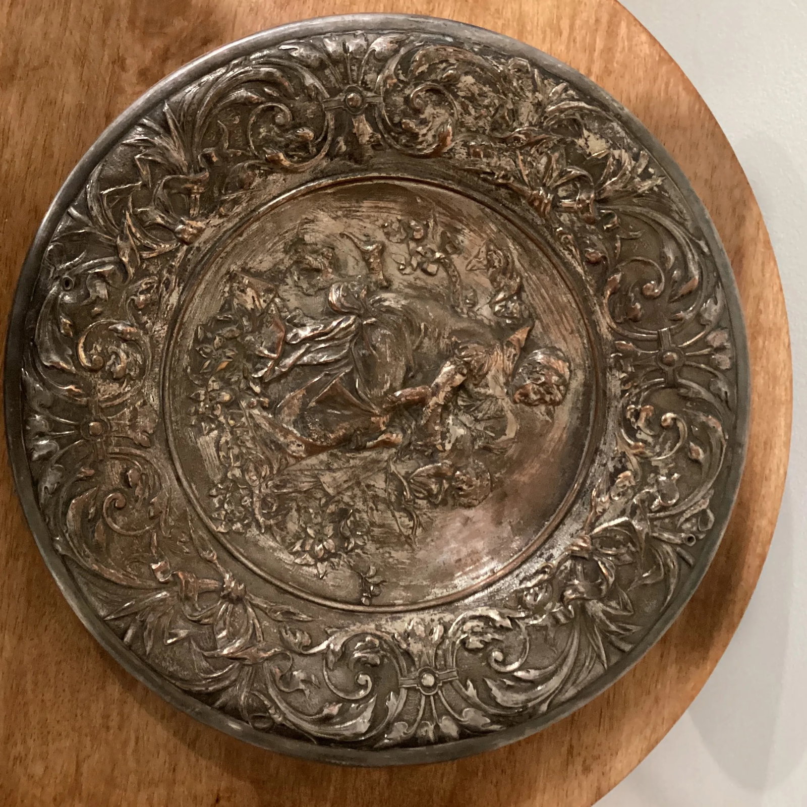 Ellington & Co. Victorian Neoclassical Silver on Cooper Tray, Circa 1800 - 1900 - 13