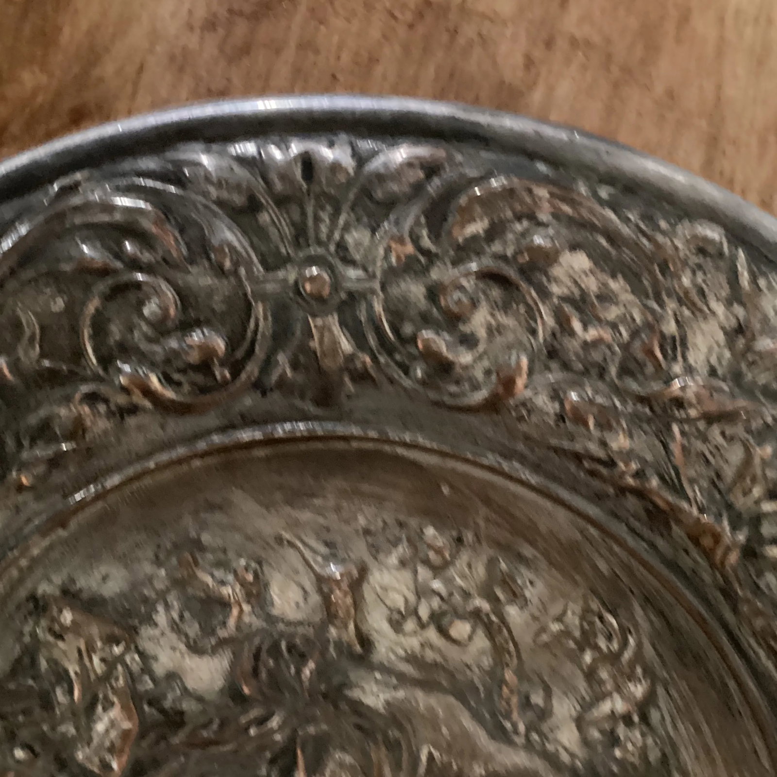 Ellington & Co. Victorian Neoclassical Silver on Cooper Tray, Circa 1800 - 1900 - 3