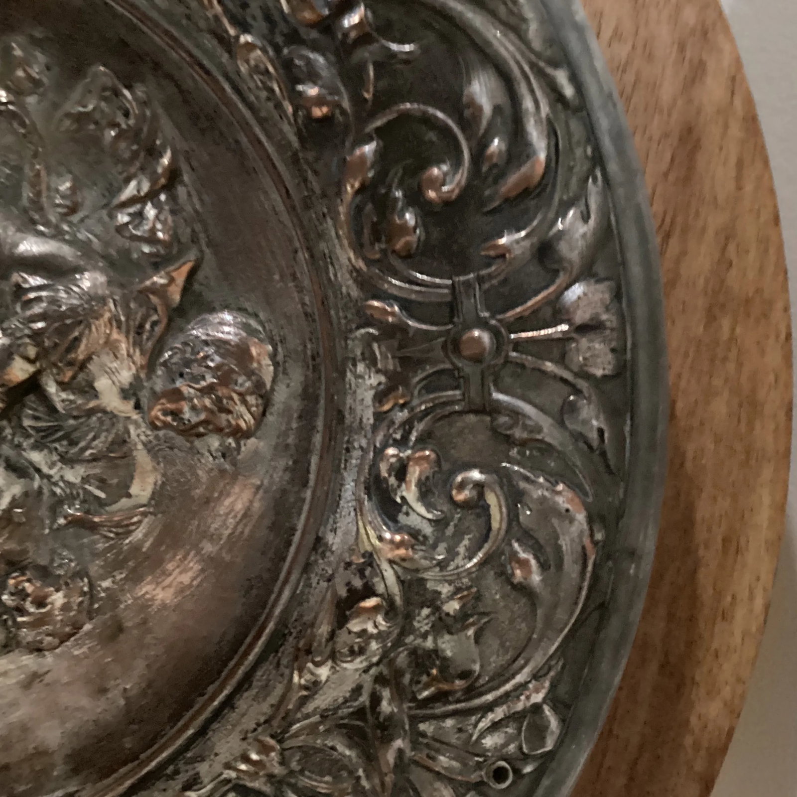 Ellington & Co. Victorian Neoclassical Silver on Cooper Tray, Circa 1800 - 1900 - 4