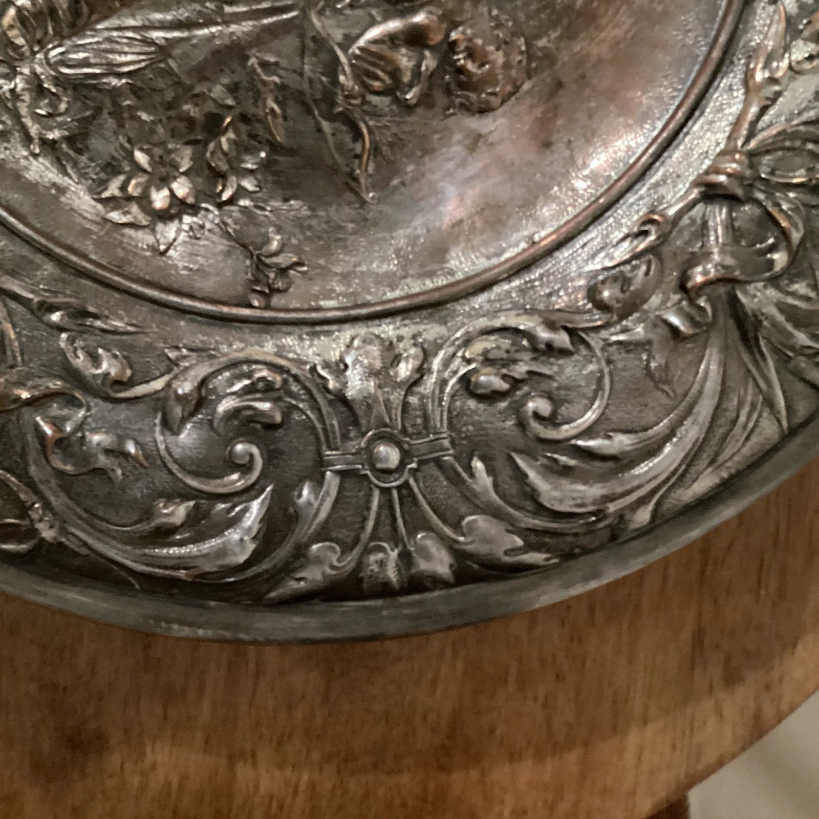 Ellington & Co. Victorian Neoclassical Silver on Cooper Tray, Circa 1800 - 1900 - 5