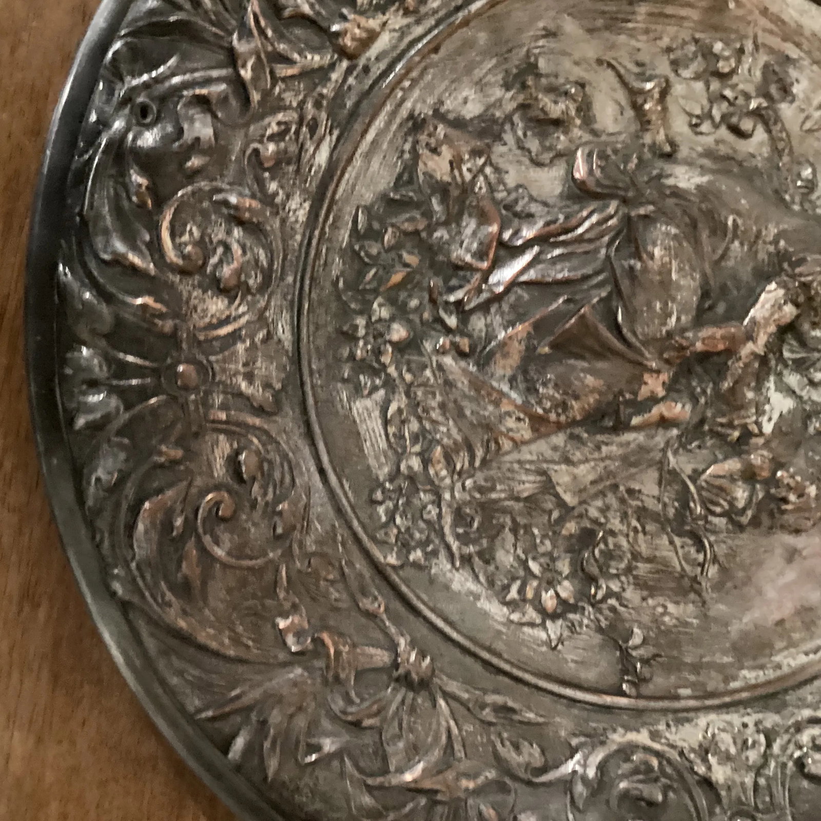 Ellington & Co. Victorian Neoclassical Silver on Cooper Tray, Circa 1800 - 1900 - 6