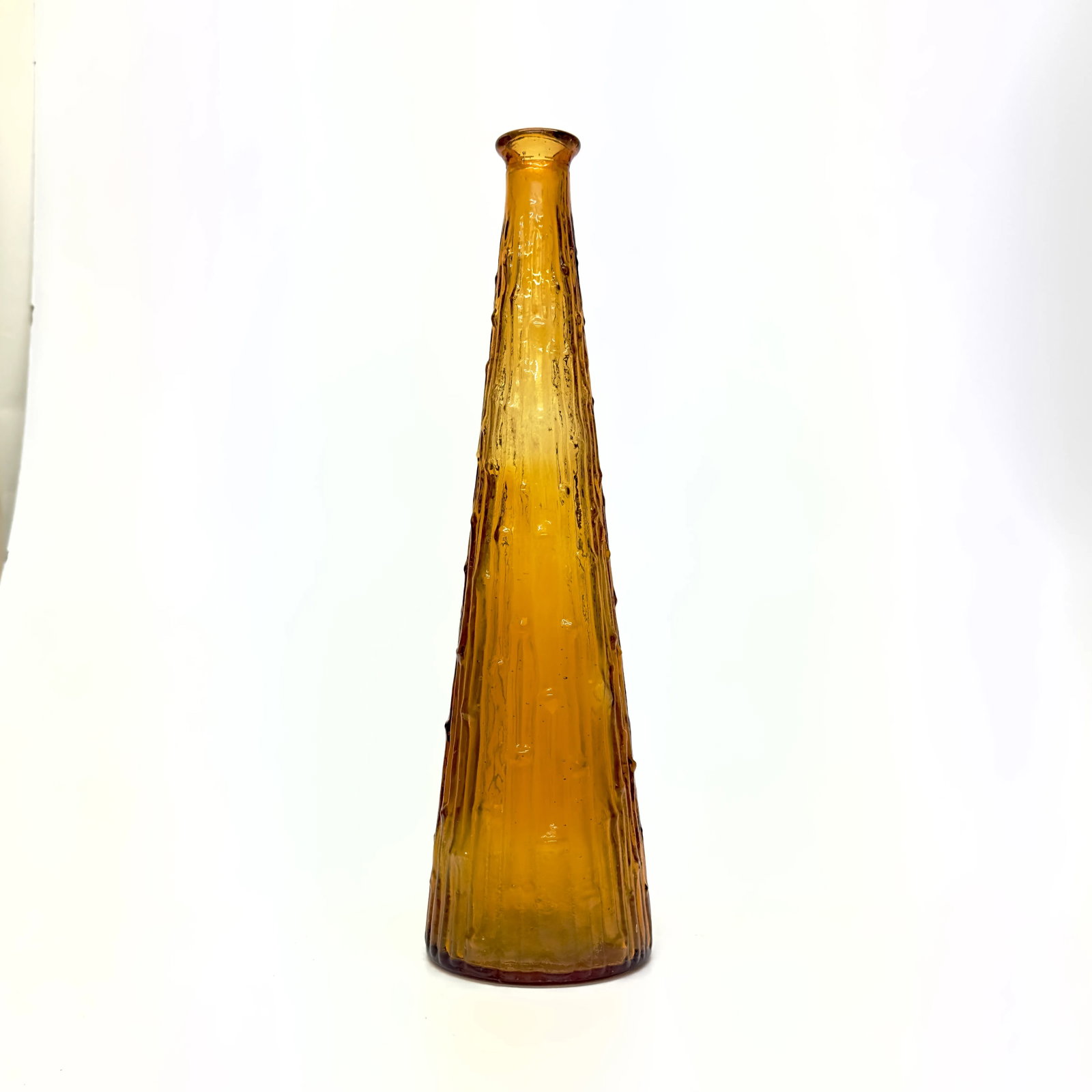 Eclectic Amber Glass Vase Curation - Group of 5 - 3