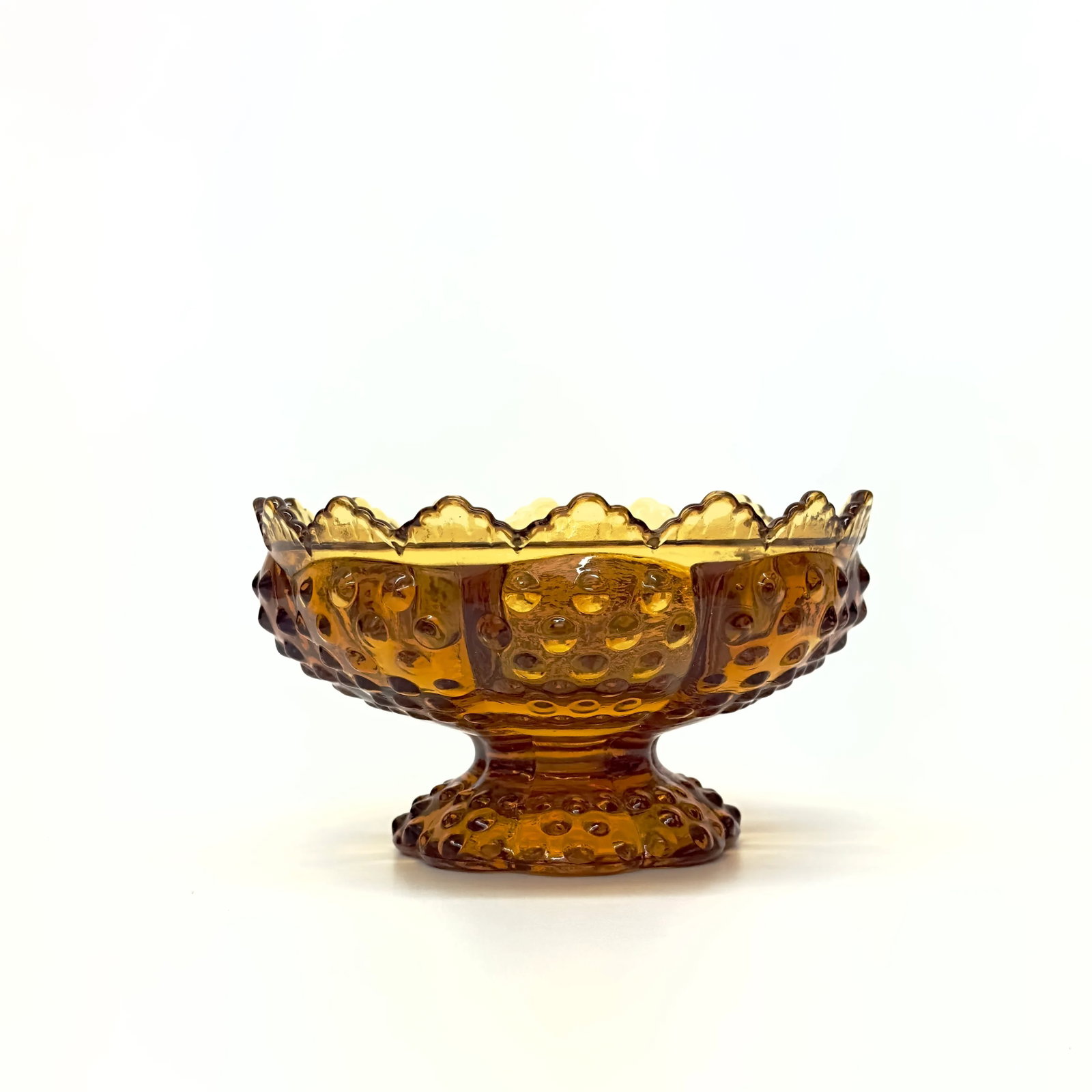 Eclectic Amber Glass Vase Curation - Group of 5 - 8