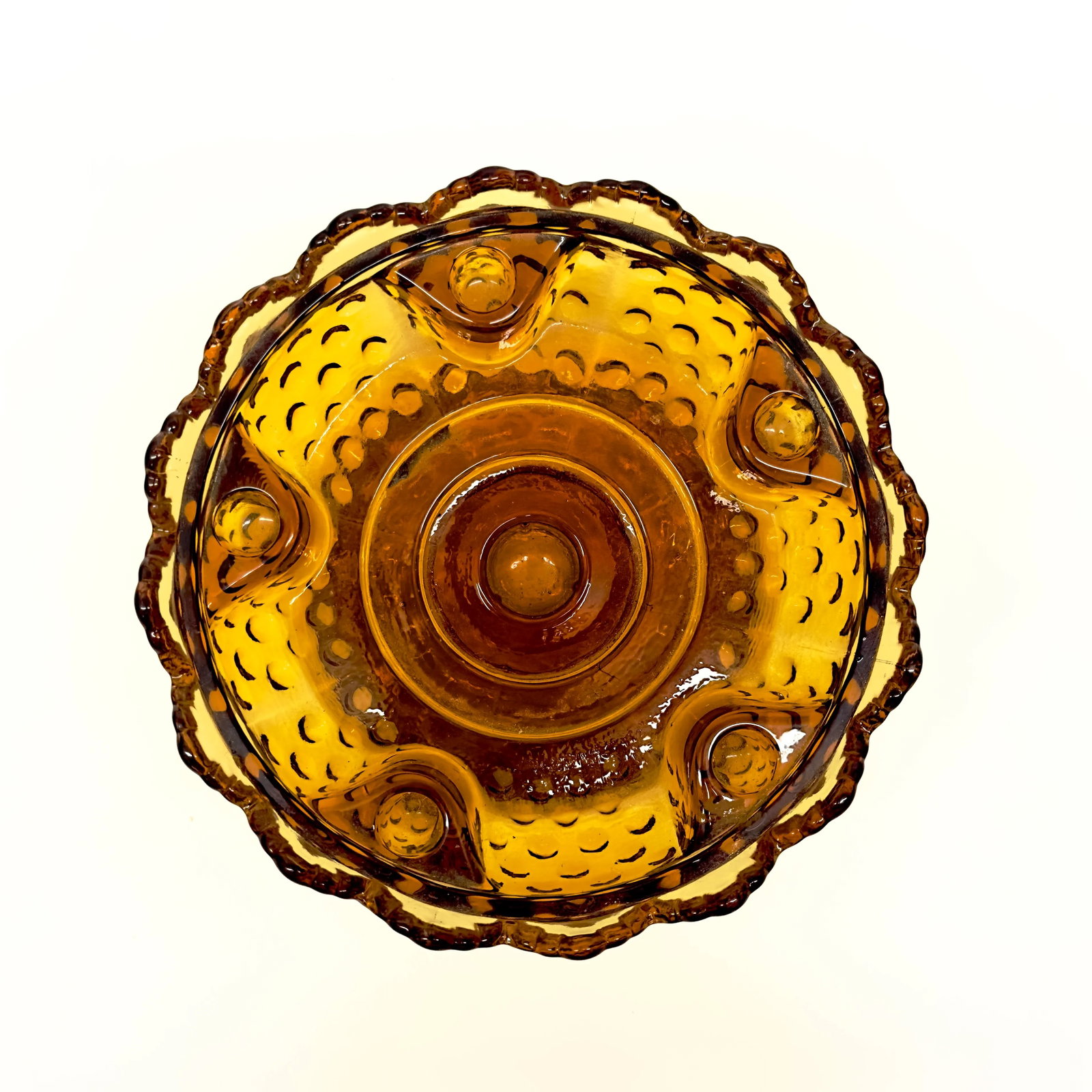 Eclectic Amber Glass Vase Curation - Group of 5 - 9