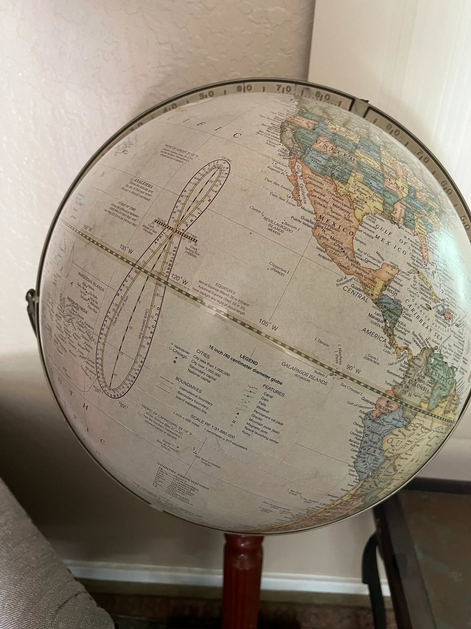 1960sGeorge F. Cram Classic Style Globe - 10