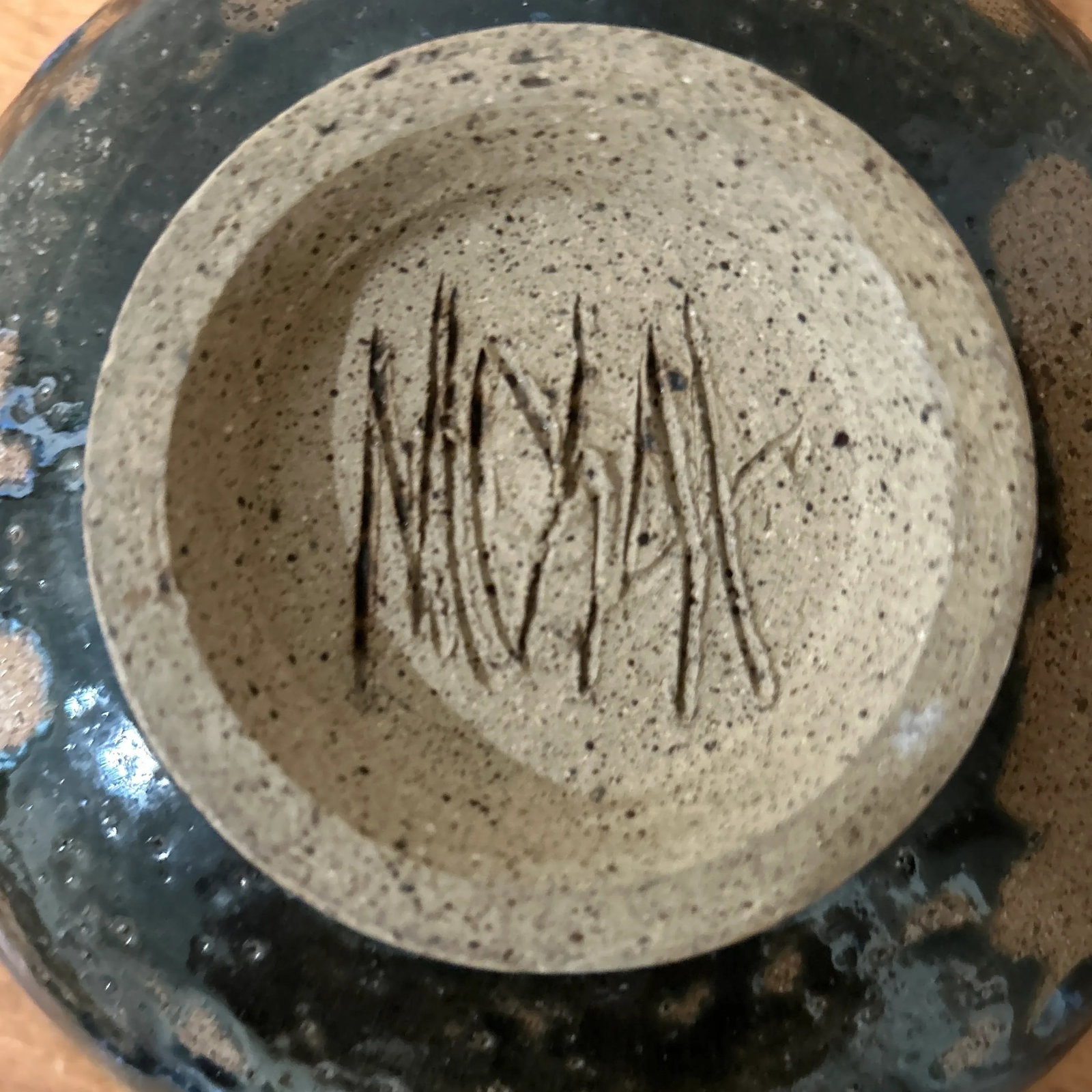 Vintage Chawan Japanese Tea Ceremony Bowls Stoneware Raku Glaze, Signed- Set of 2 - 6