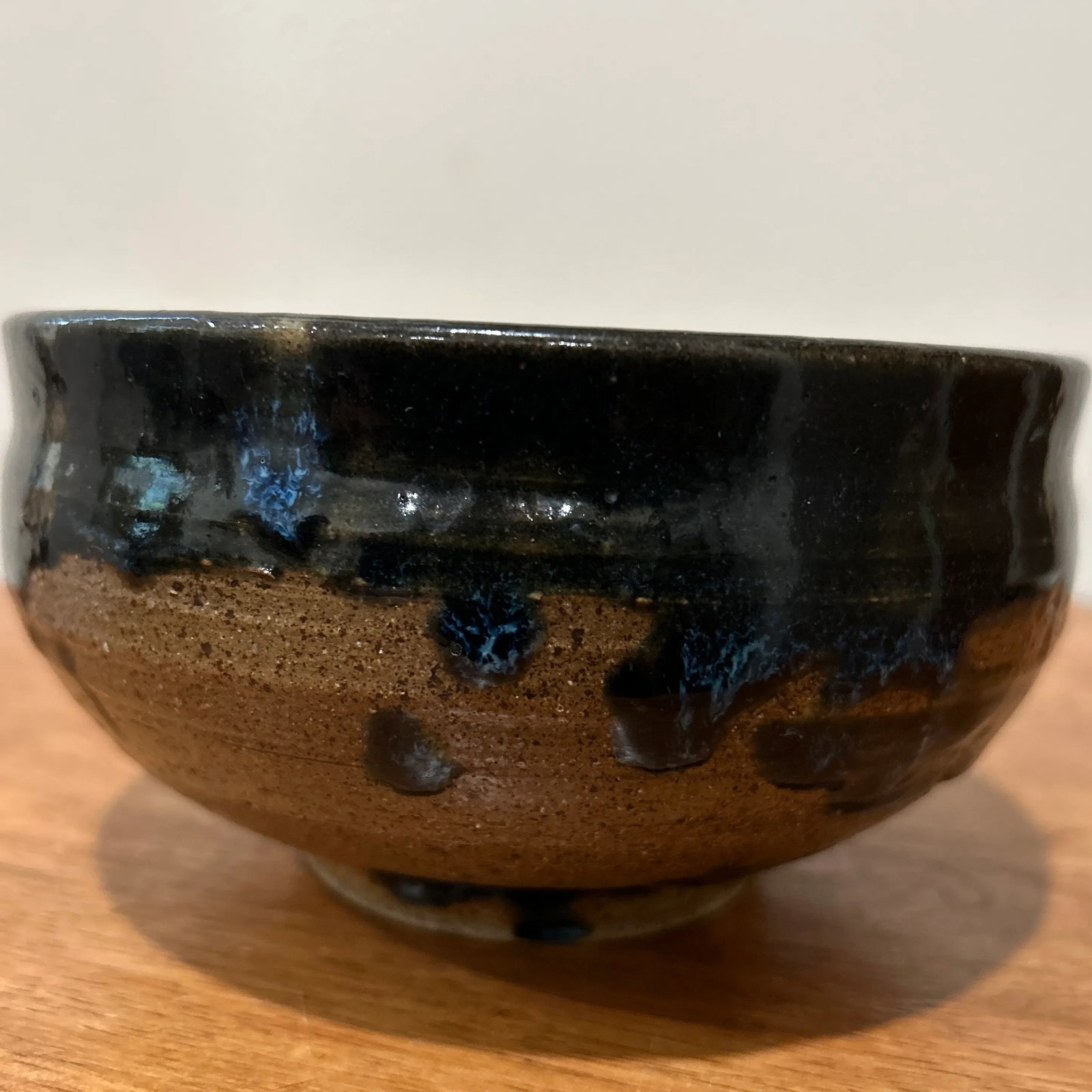 Vintage Chawan Japanese Tea Ceremony Bowls Stoneware Raku Glaze, Signed- Set of 2 - 9