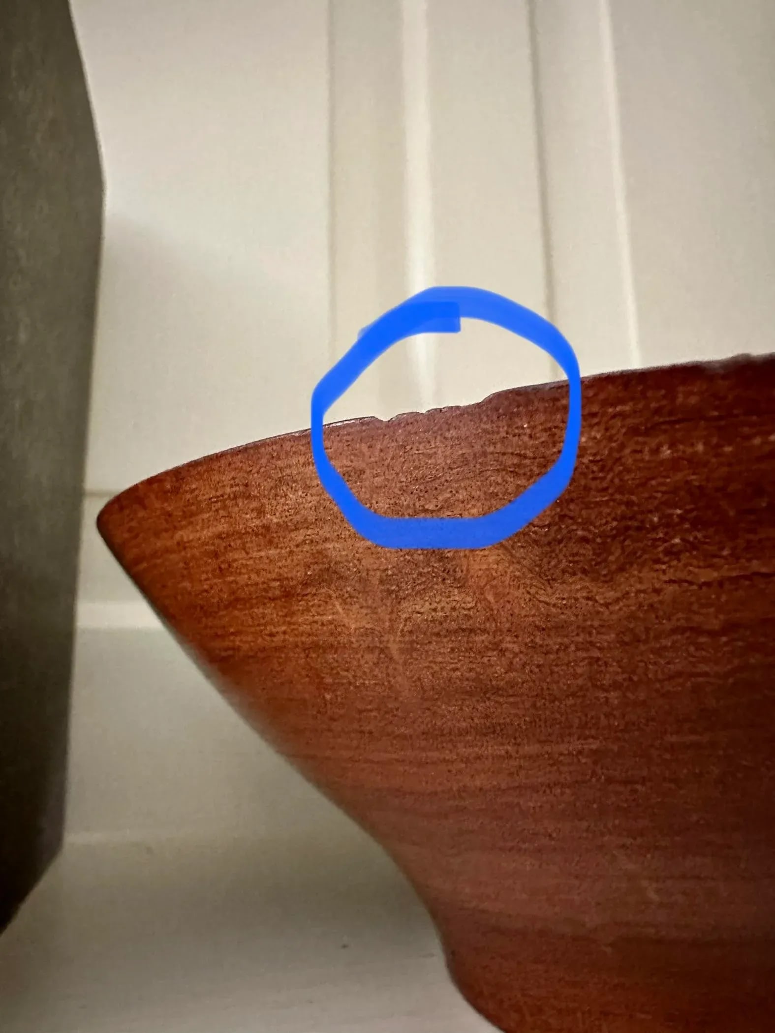 Danish Modern Style Hand-Crafted Wood Turned Walnut Bowl - 8